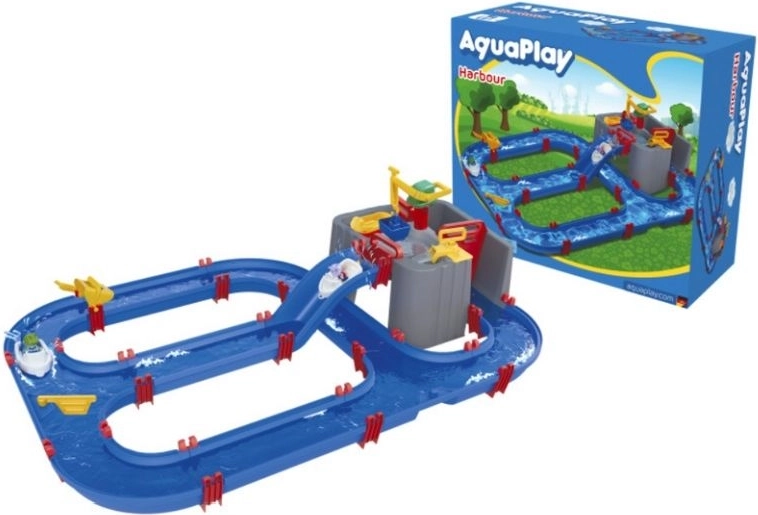 AquaPlay kikötő – vizes csatornarendszer készlet figurákkal