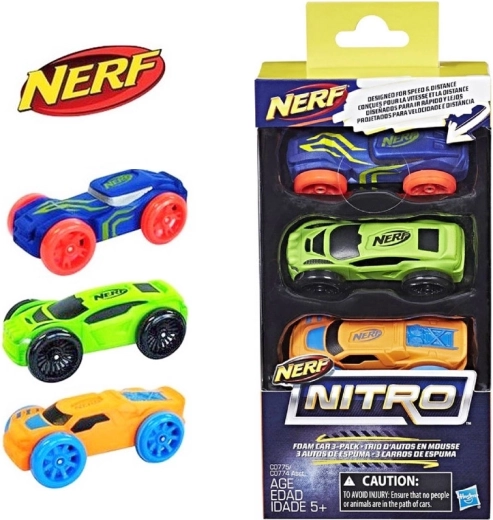 Nerf Nitro kisautók – 3 darabos készlet