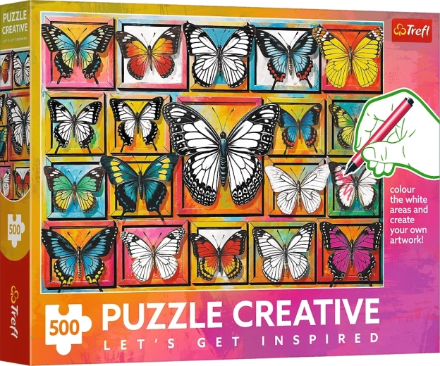 Trefl puzzle Creative pillangógyűjtemény 500 darab