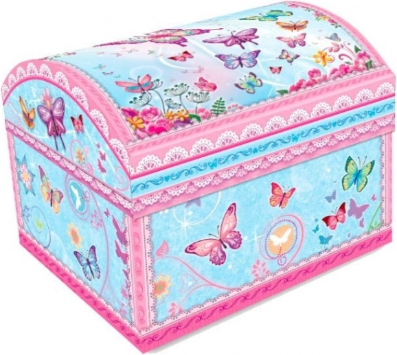 Ékszerdoboz zenélő szekrénnyel Pillangók