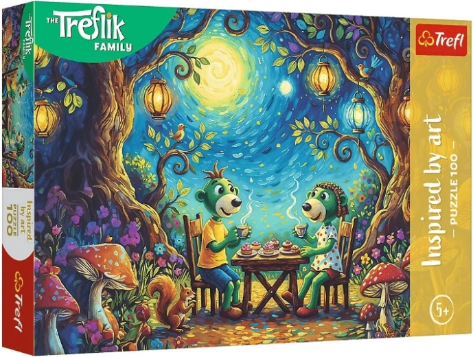 Trefl puzzle 100 darab Inspired by Art – Találkozó a kávézóban