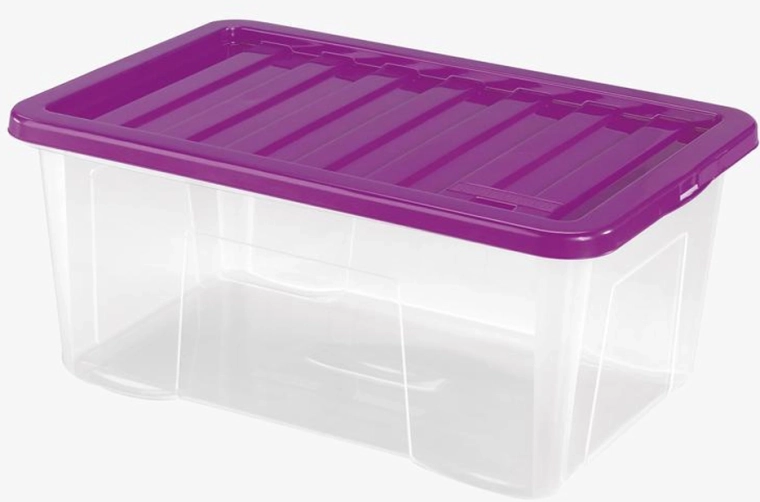 Műanyag tárolódoboz fedéllel HEIDRUN Quasar 50 l