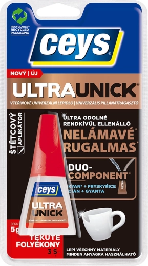 Másodperces ragasztó ecsettel 5 g ULTRAUNICK