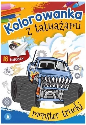 Mototattoo Monster truckok – kifestők és lemosható tetoválások