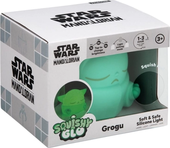 Star Wars: The Mandalorian Grogu Squish & Glow éjjeli lámpa - 1 db