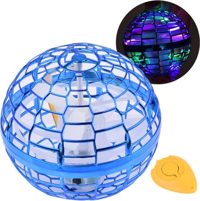 Repülő UFO-labda LED-del és kézvezérléssel – Kék