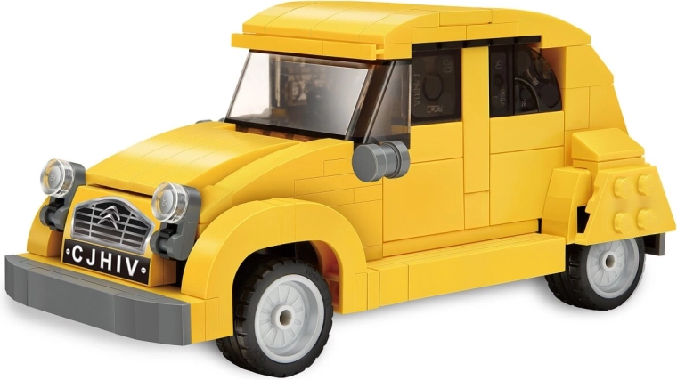 CaDA Citroën 2CV építőkészlet 1:24, sárga