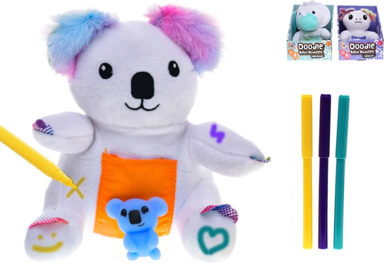 15 cm-es plüssállat – dinoszaurusz, koala vagy axolotl