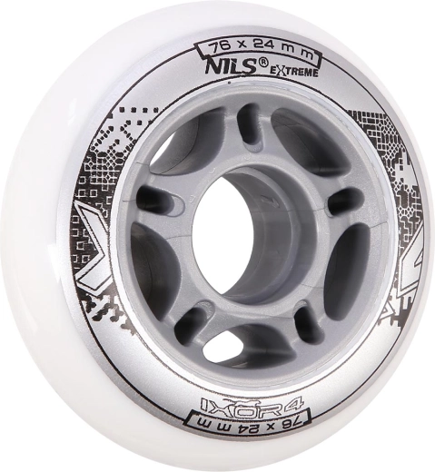 NILS EXTREME PU 76 × 24 fehér kerekek (4 db készlet)