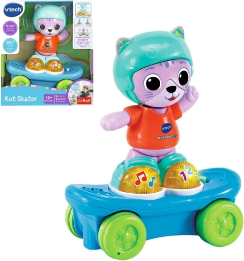 VTech gördeszkás cica
