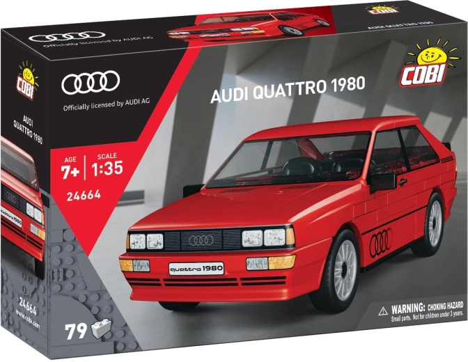 Cobi Audi Quattro 1980 építőkészlet 1:35 (79 db alkatrész)