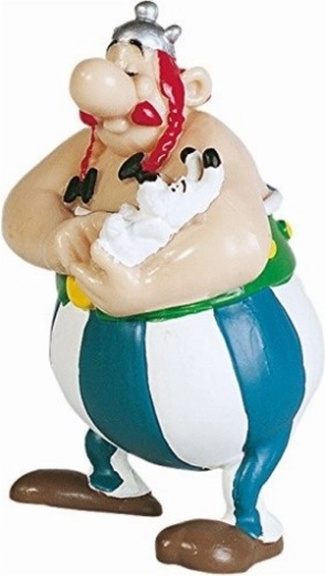 Asterix & Obelix gyűjtői figura Obelix Idefixszel - 1 db