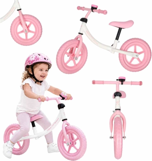 Trike Fix Balance rózsaszín futóbicikli csengővel