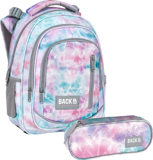 BackUP iskolai szett Pastel magic 2 az 1-ben – hátizsák és tolltartó