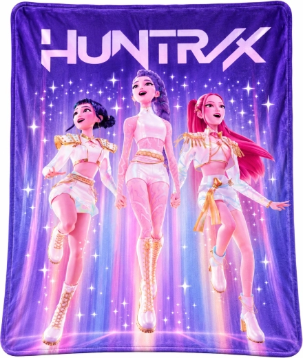 K-Pop Demon Hunters HUNTR/X Performance polárpléd, lila, 130 × 160 cm