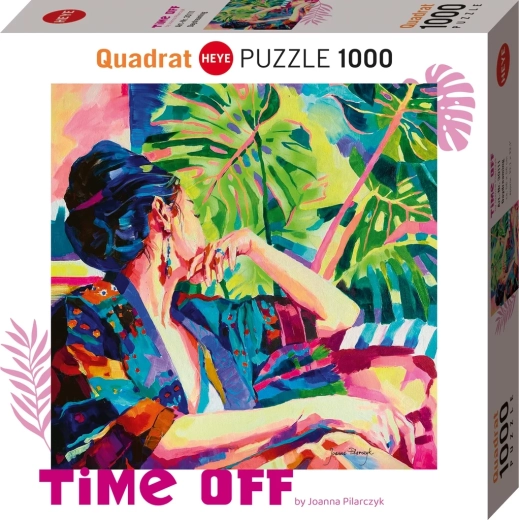 Heye négyzet alakú Time Off: Havas táj puzzle, 1000 darabos
