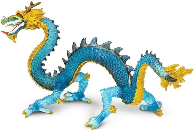Safari Ltd. figura kék kristály sárkány - 1 db