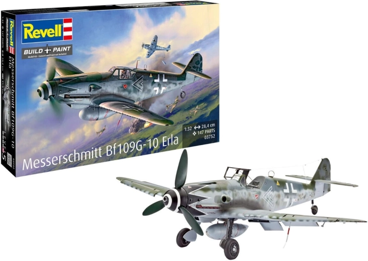Messerschmitt Bf 109 G-10 Erla műanyag repülőgép makett 1:32