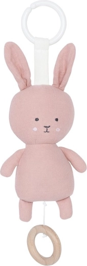 Jabadabado Bunny textil zenélő játék, rózsaszín