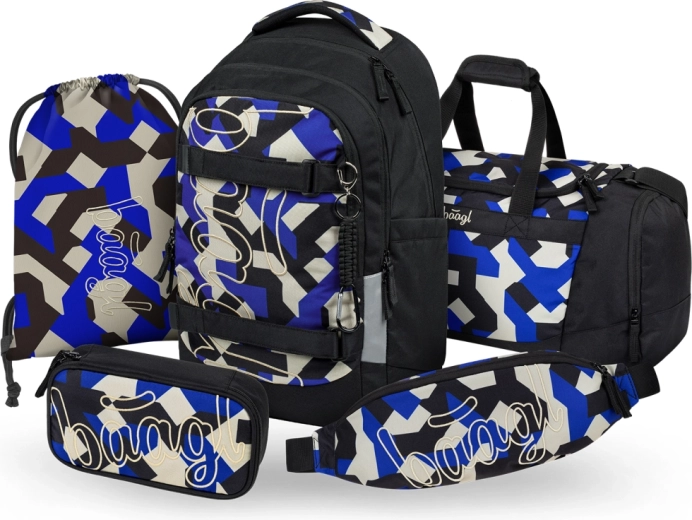 Baagl iskolai szett 5 az 1-ben Skate Max Variety – hátizsák, tolltartó, tornazsák, sporttáska és övtáska (GRS)