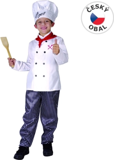 Gyermek szakács farsangi jelmez 130–140 cm