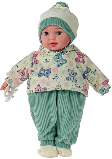 Beszélő és éneklő baba (bóbi) 40 cm