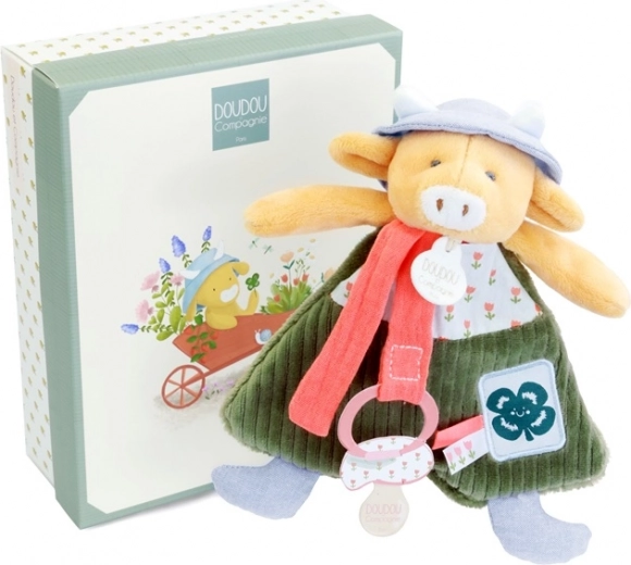 Plüss Tehénke Aneth cumi tartóval 19 cm