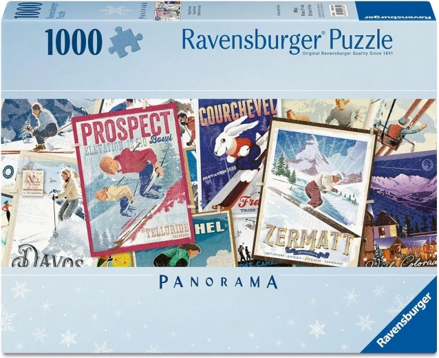 Ravensburger panoráma puzzle Régi síplakátok 1000 darabos