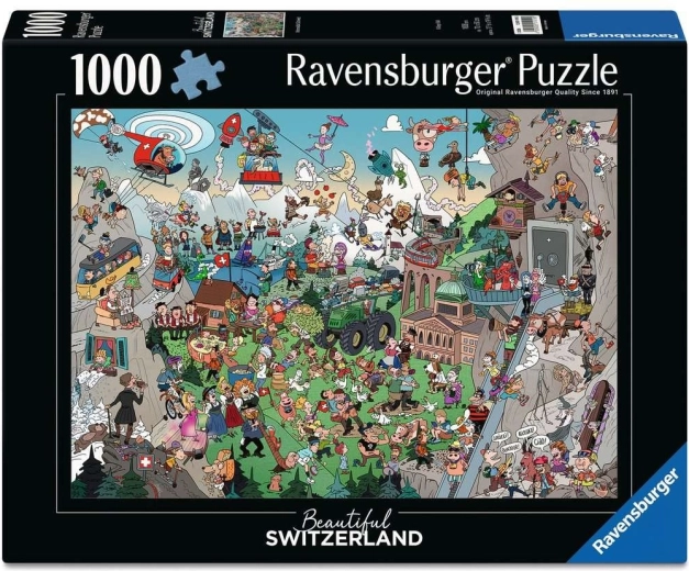 Ravensburger puzzle Gyönyörű Svájc 1000 darab