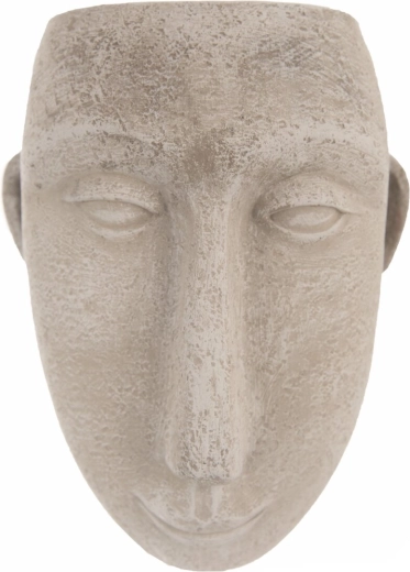 Függeszthető beton virágtartó fej szürke 15 × 10 × 19 cm