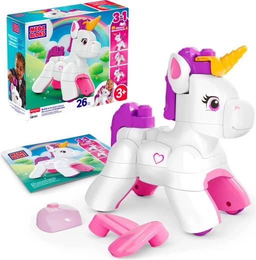 Mega Bloks varázslatos unikornis – 26 darabos építőjáték