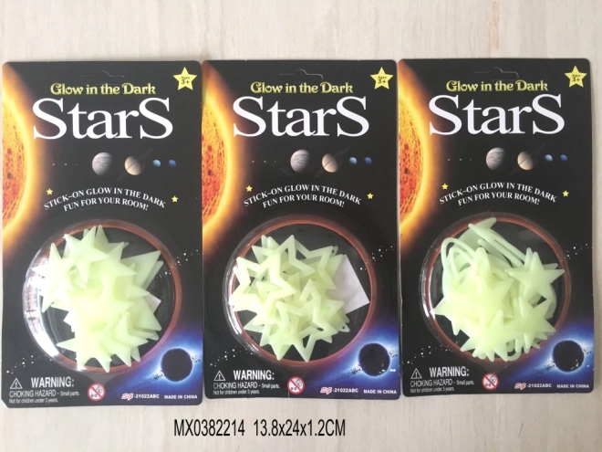 Világító csillagocskák a falra