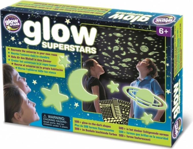 BRAINSTORM világító csillagok falmatrica 500 db