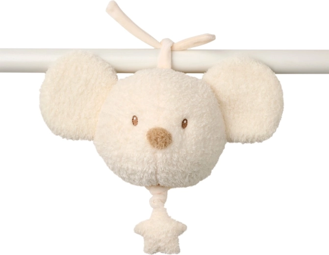 Nattou Teddy zenélő plüss egér, 16 cm