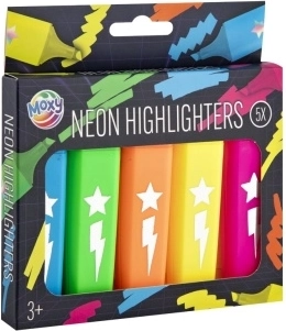 Moxy neon szövegkiemelők 5 db