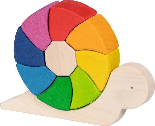 Fa puzzle és építőjáték – Pauline csiga
