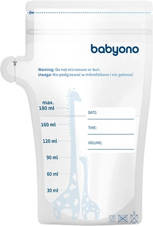 Anyatej tároló zacskók 180 ml – 30 db BabyOno