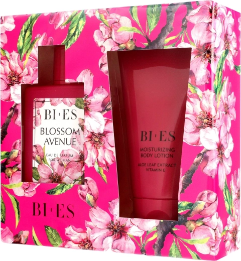 BI-ES Blossom Avenue ajándékszett nőknek – eau de parfum 100 ml + testápoló 150 ml