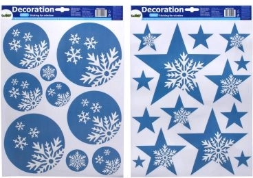 Karácsonyi ablak dekoráció 41x29 cm