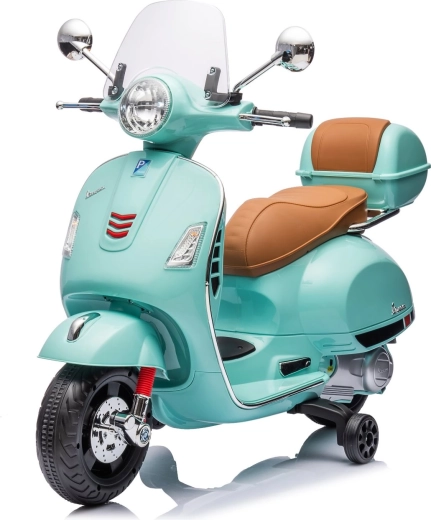 Elektromos gyerek motor Vespa GTS stílusban – menta zöld