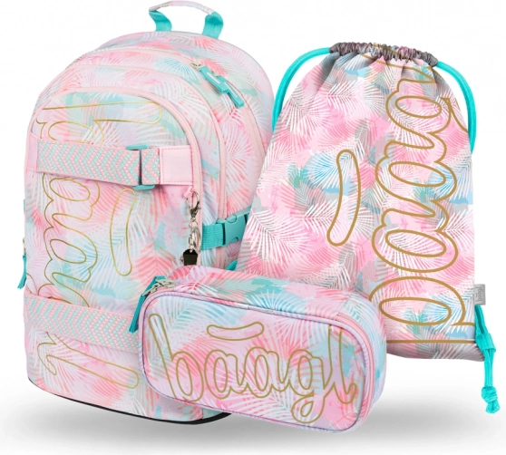 BAAGL 3 SZETT Skate Sunset: hátizsák, tolltartó, tornazsák