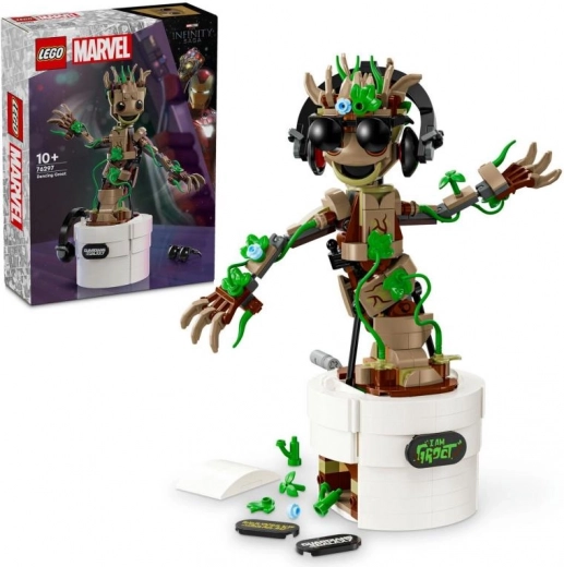 LEGO Marvel Táncoló GROOT – interaktív figura virágcserépben