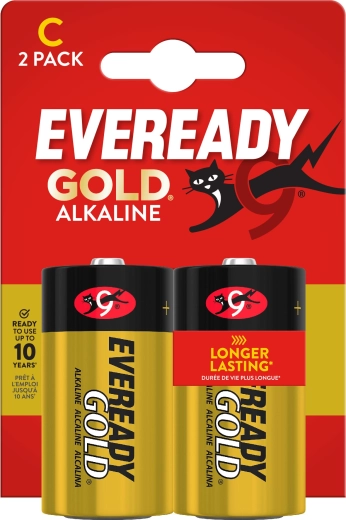 ENERGIZER Eveready Gold C (LR14) alkáli elemek, 1,5 V – 2 db