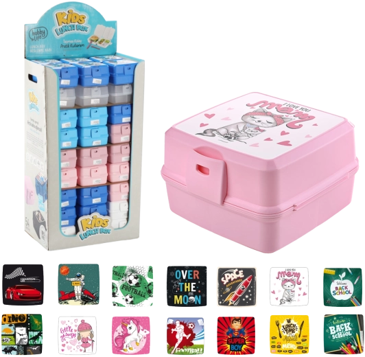 Ebédes doboz négy rekesszel, 1,4 l