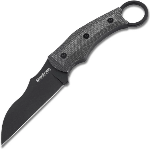 Taktikai karambit Magnum Straight Karambit, 9,7 cm, PVD, fekete, Micarta, Kydex tok