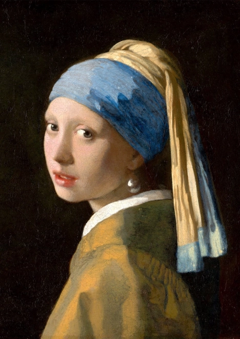 Puzzle Lány gyöngy fülbevalóval Johannes Vermeer-től 1000 darabos