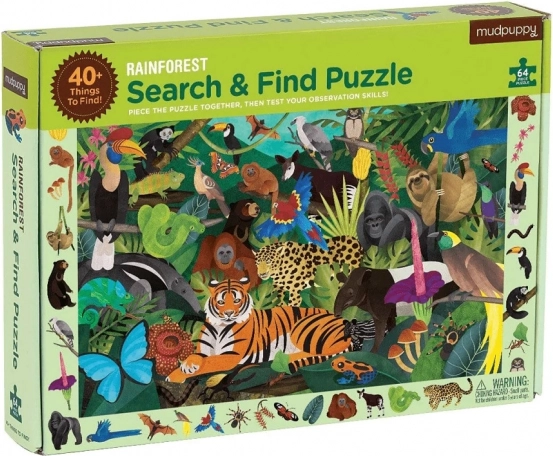 Puzzle Mudpuppy Keresés az esőerdőben