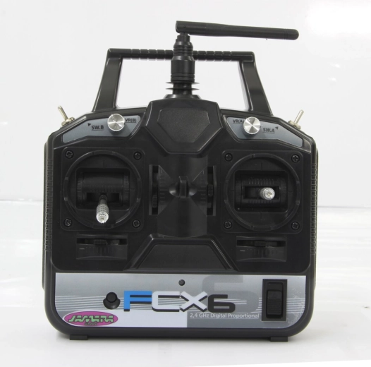 Jamara FCX6 távirányító 2,4 GHz, gázkar jobb oldalon (B-stock) - 1 darab