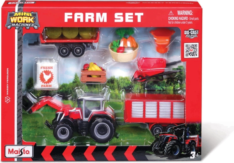 Maisto Massey Ferguson farm szett