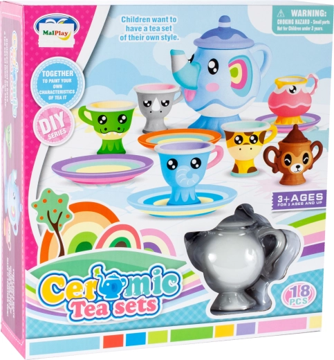 Porcelán teás készlet festéshez DIY